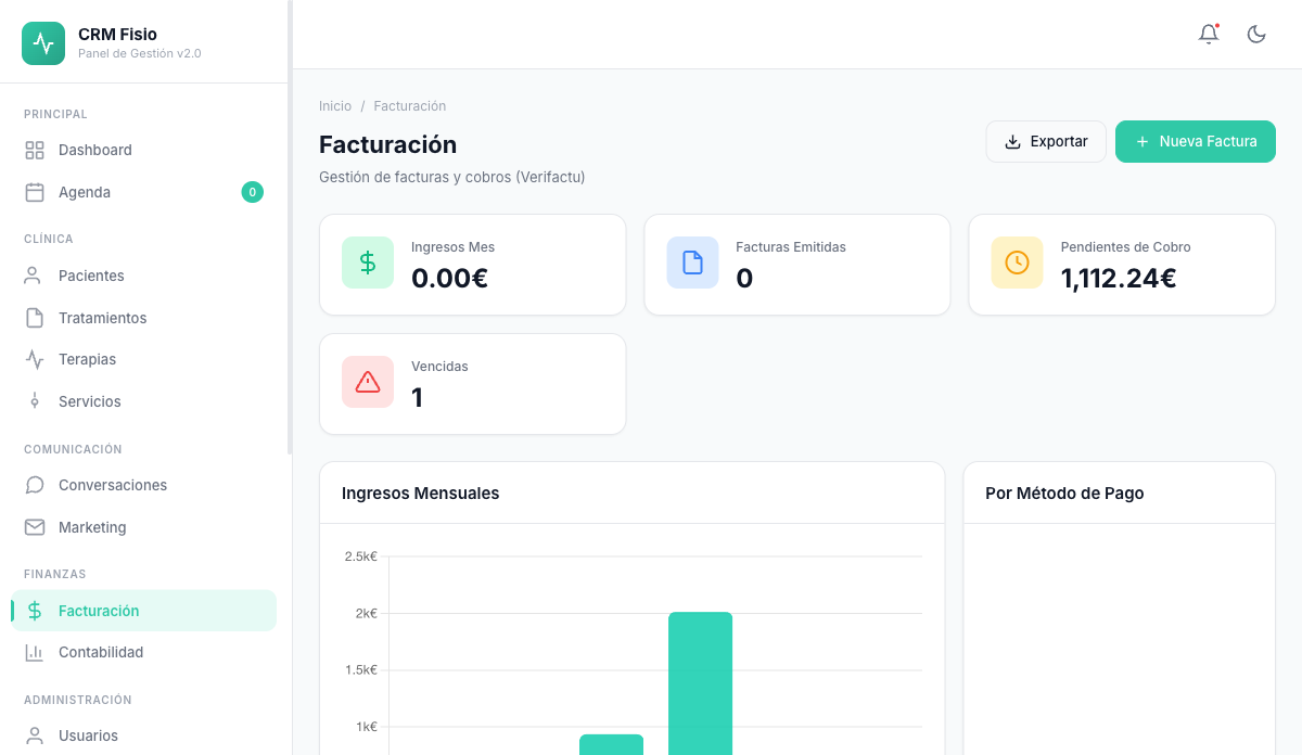 Facturación — CirugiaNexa